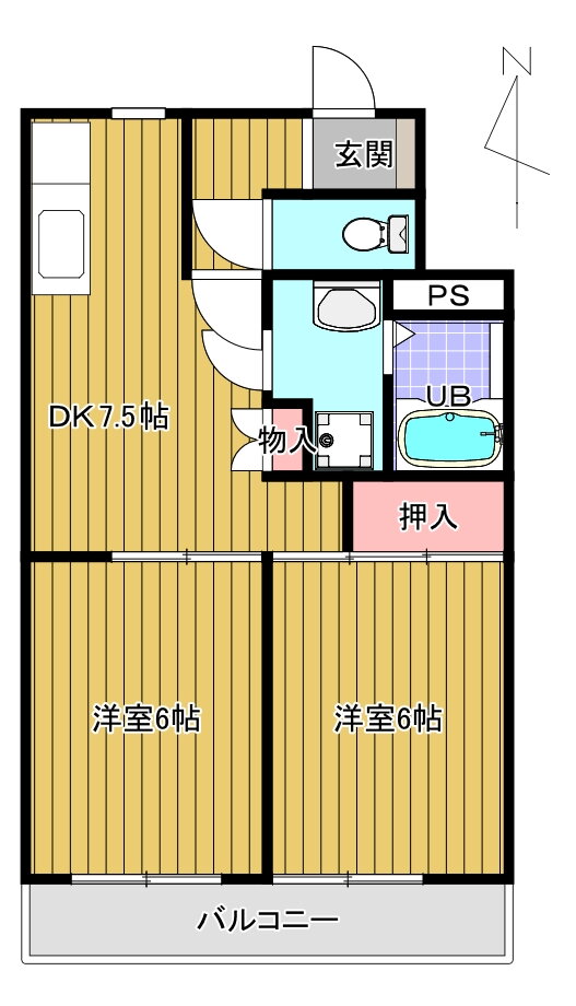 東京都荒川区東尾久８ 町屋駅 2DK マンション 賃貸物件詳細