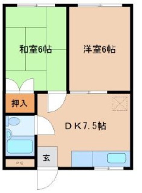 千葉県八千代市勝田台北２ 勝田台駅 2DK マンション 賃貸物件詳細