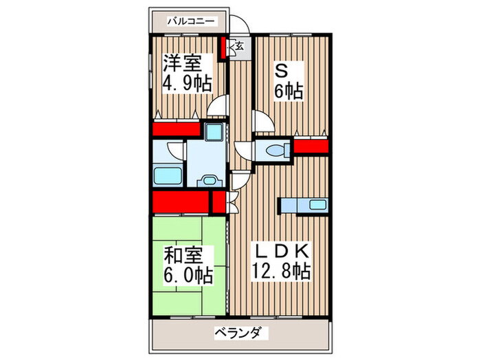 グランデ・アルヴォ－レ３番館 5階 2SLDK 賃貸物件詳細