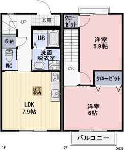 愛知県稲沢市下津下町西２ 稲沢駅 2LDK 一戸建て 賃貸物件詳細
