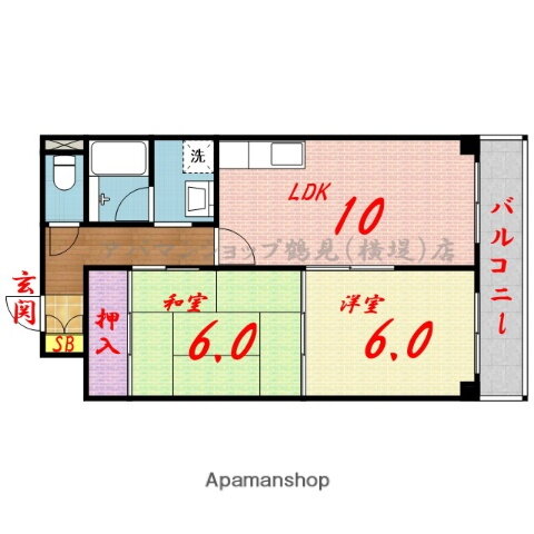大阪府大阪市鶴見区諸口３ 横堤駅 2LDK マンション 賃貸物件詳細