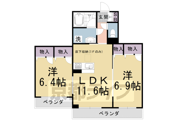 京都府京都市南区久世殿城町 向日町駅 2LDK アパート 賃貸物件詳細