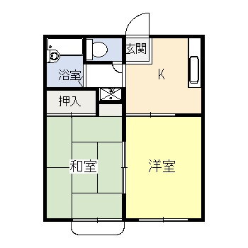 宮城県名取市増田７ 名取駅 2K アパート 賃貸物件詳細