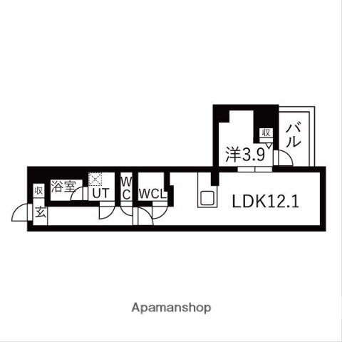 ＴＨＥ　ＭＵＳＥ神屋町 2階 1LDK 賃貸物件詳細