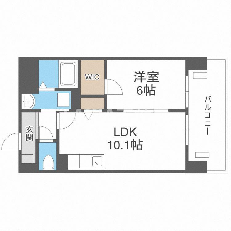 ヴァンヴェール森の宮 4階 1LDK 賃貸物件詳細
