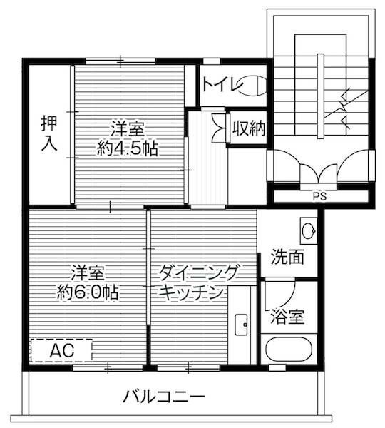 山形県米沢市窪田町窪田 米沢駅 2DK マンション 賃貸物件詳細