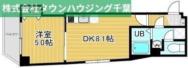 千葉県千葉市中央区登戸１ 千葉駅 1DK マンション 賃貸物件詳細