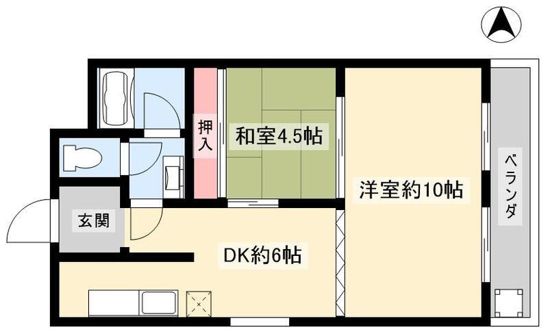 松仙堂ビル 3階 2DK 賃貸物件詳細
