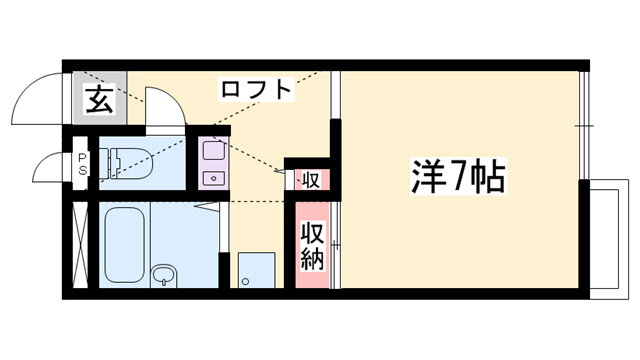 兵庫県高砂市米田町米田 宝殿駅 1K アパート 賃貸物件詳細