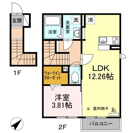 静岡県浜松市中央区三方原町 1LDK アパート 賃貸物件詳細