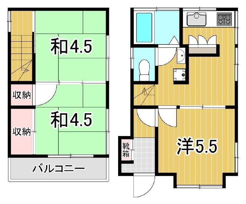 東京都足立区東和５ 北綾瀬駅 3DK 一戸建て 賃貸物件詳細