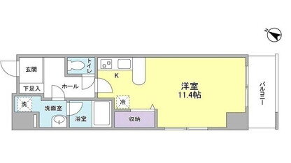 ソリッド大橋 8階 ワンルーム 賃貸物件詳細