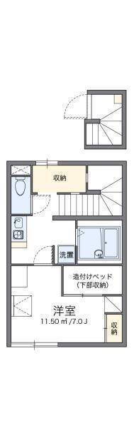 愛媛県松山市北斎院町 西衣山駅 1K アパート 賃貸物件詳細