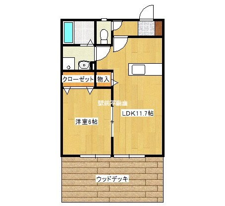 福岡県大川市大字向島 1LDK アパート 賃貸物件詳細
