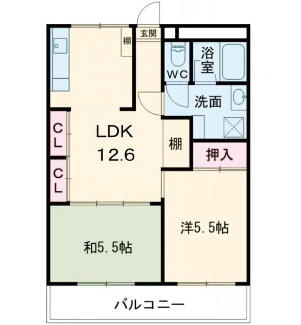 エンツォ今治 5階 2LDK 賃貸物件詳細