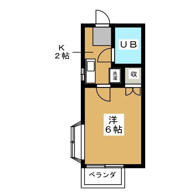 神奈川県川崎市中原区上丸子天神町 新丸子駅 1K アパート 賃貸物件詳細