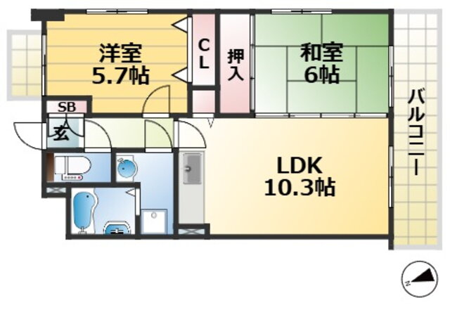 兵庫県神戸市長田区東尻池町１ 兵庫駅 2LDK マンション 賃貸物件詳細