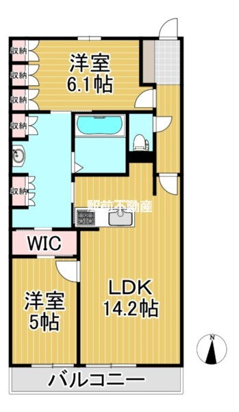 Ｎｕｄｇｅｏｎｅ．照葉 19階 2LDK 賃貸物件詳細