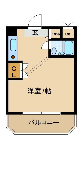 兵庫県尼崎市名神町３ 塚口駅 1K マンション 賃貸物件詳細