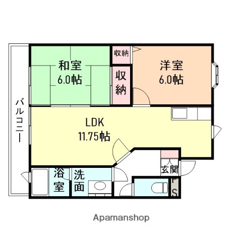 富山県高岡市伏木古府元町 伏木駅 2LDK アパート 賃貸物件詳細
