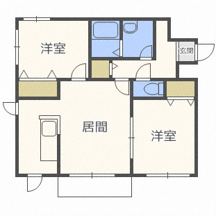 グランディール豊平一条 4階 2LDK 賃貸物件詳細