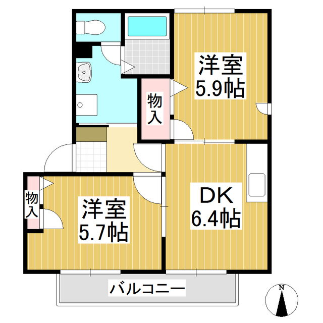 長野県東御市和 大屋駅 2DK アパート 賃貸物件詳細
