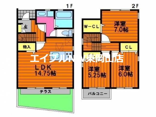 岡山県岡山市中区高島新屋敷 高島駅 3LDK 一戸建て 賃貸物件詳細