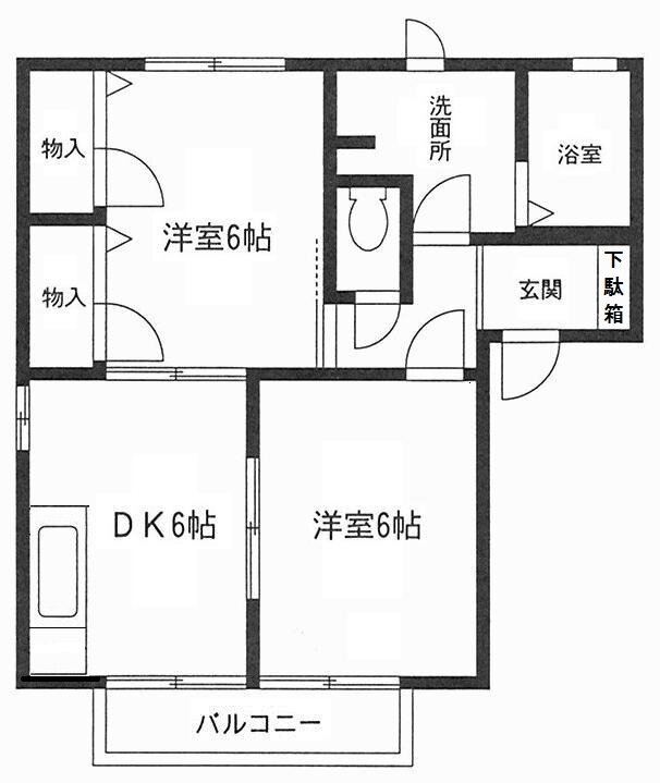 Ｃｈａｍｐｓ　ｄｅ　Ｆｌｅｕｒｓ 2階 2DK 賃貸物件詳細