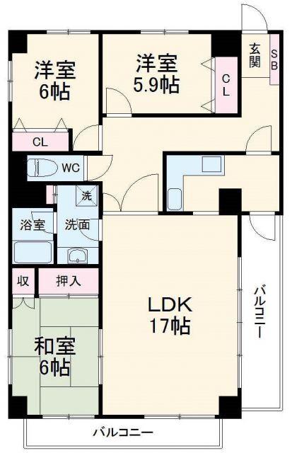 埼玉県さいたま市大宮区大門町３ 大宮駅 3LDK マンション 賃貸物件詳細