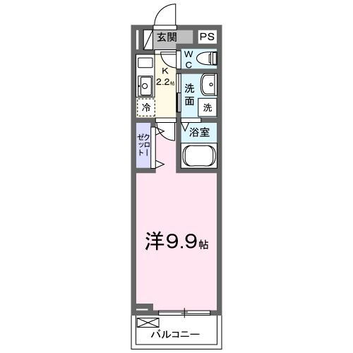 チェストセブン 2階 1K 賃貸物件詳細
