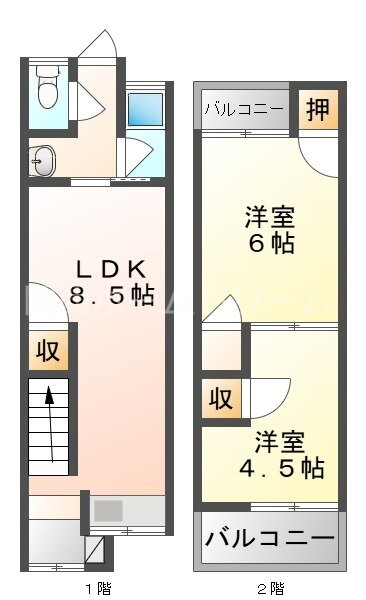 大阪府門真市三ツ島６ 門真南駅 2LDK 一戸建て 賃貸物件詳細