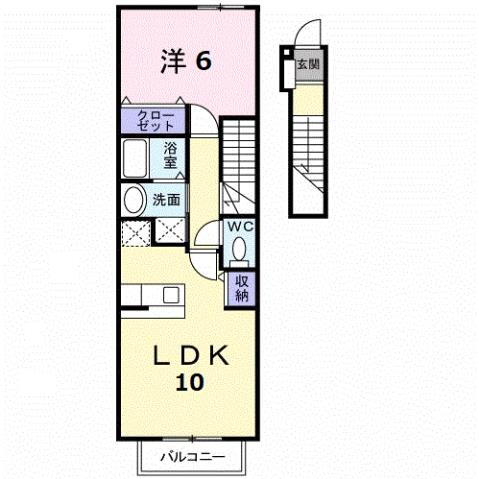 愛媛県松山市平田町 伊予和気駅 1LDK アパート 賃貸物件詳細