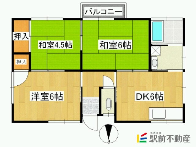 大楠住宅Ｉ 3DK 賃貸物件詳細