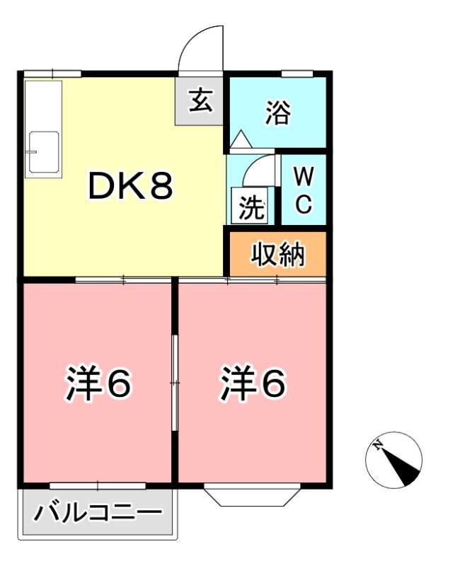 岡山県倉敷市連島１ 弥生駅 2DK アパート 賃貸物件詳細
