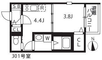 愛知県名古屋市中川区五月南通１ 黄金駅 1DK アパート 賃貸物件詳細