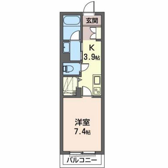 レイオンベール 2階 1K 賃貸物件詳細