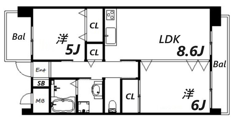 兵庫県神戸市中央区脇浜町３ 春日野道駅 2LDK マンション 賃貸物件詳細