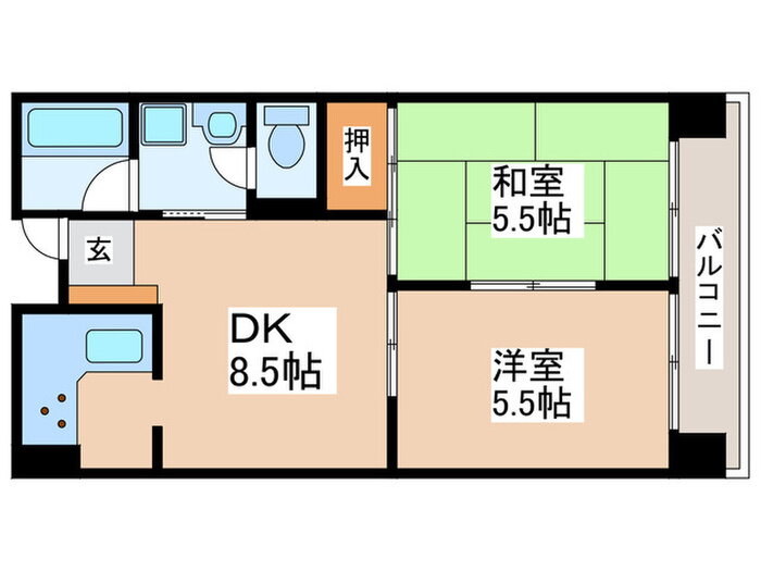 大阪府大阪市住吉区長居東４ 長居駅 2DK マンション 賃貸物件詳細