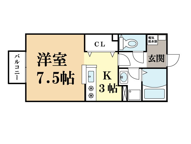 京都府京田辺市田辺 京田辺駅 1K アパート 賃貸物件詳細