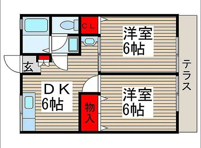 千葉県野田市山崎 運河駅 2DK アパート 賃貸物件詳細