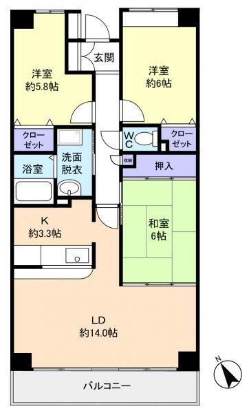 千葉県八千代市ゆりのき台１ 八千代中央駅 3LDK マンション 賃貸物件詳細