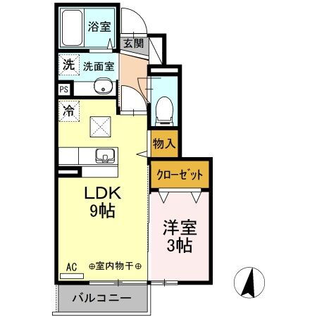 岩手県紫波郡矢巾町大字高田第１４地割 矢幅駅 1LDK アパート 賃貸物件詳細