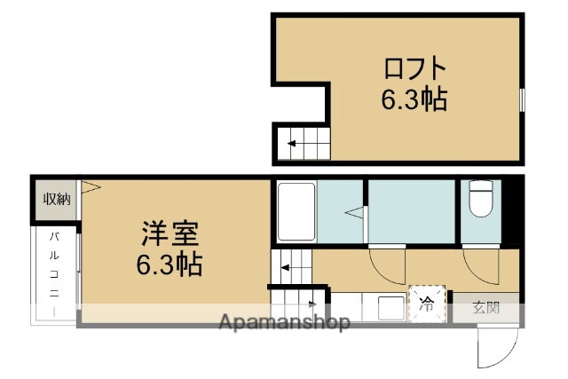 宮城県仙台市青葉区小松島４ 台原駅 1K アパート 賃貸物件詳細