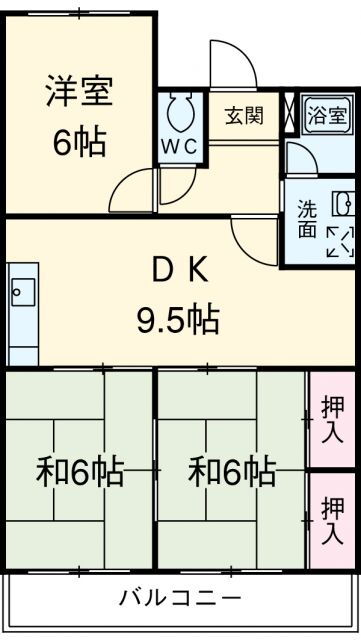 第一原田ビル 2階 3LDK 賃貸物件詳細