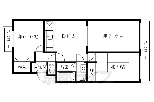 京都府京都市北区大宮玄琢北町 北山駅 3DK マンション 賃貸物件詳細