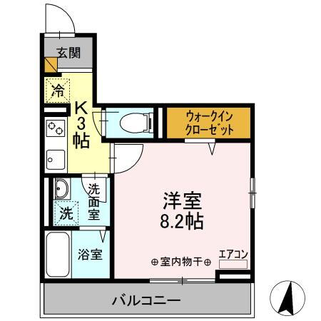 フルーム 2階 1K 賃貸物件詳細