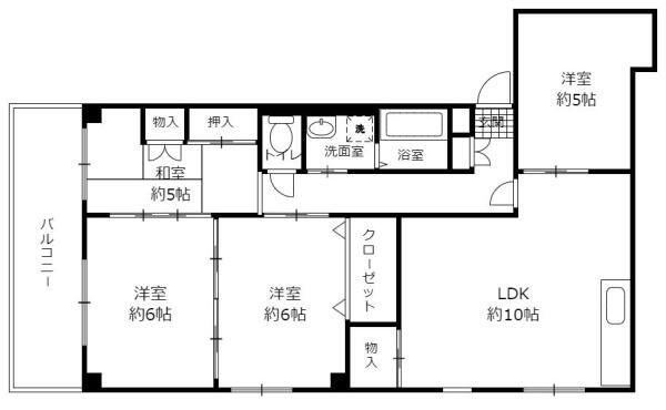 フレンチェ赤坂 2階 4LDK 賃貸物件詳細