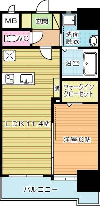 ガーデンコートＳＵＮＡＴＳＵ（砂津） 9階 1LDK 賃貸物件詳細