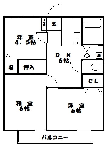 東京都練馬区南田中１ 井荻駅 3DK アパート 賃貸物件詳細
