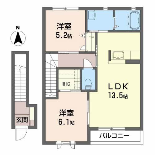 宮城県柴田郡柴田町船岡新栄１ 船岡駅 2LDK アパート 賃貸物件詳細